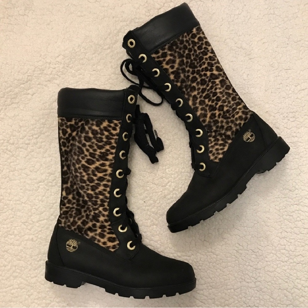 RARE Timberland Cheetah Boots